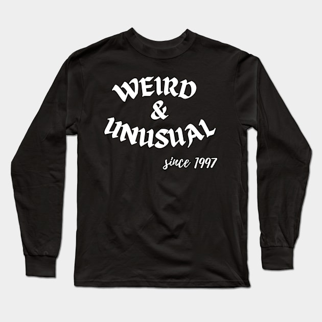 Weird and Unusual since 1997 - White Long Sleeve T-Shirt by Kahytal